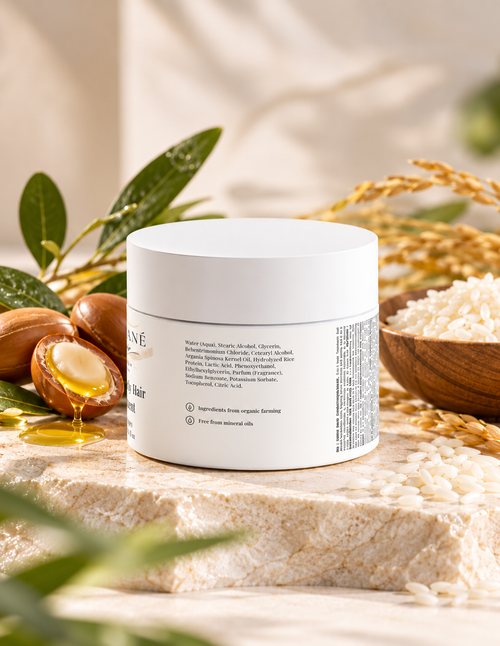 Romane Hair 3-in-1 Curly Hair Treatment, back label